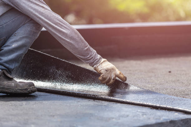 Professional Waterproofing technician working in Lindsey, OH